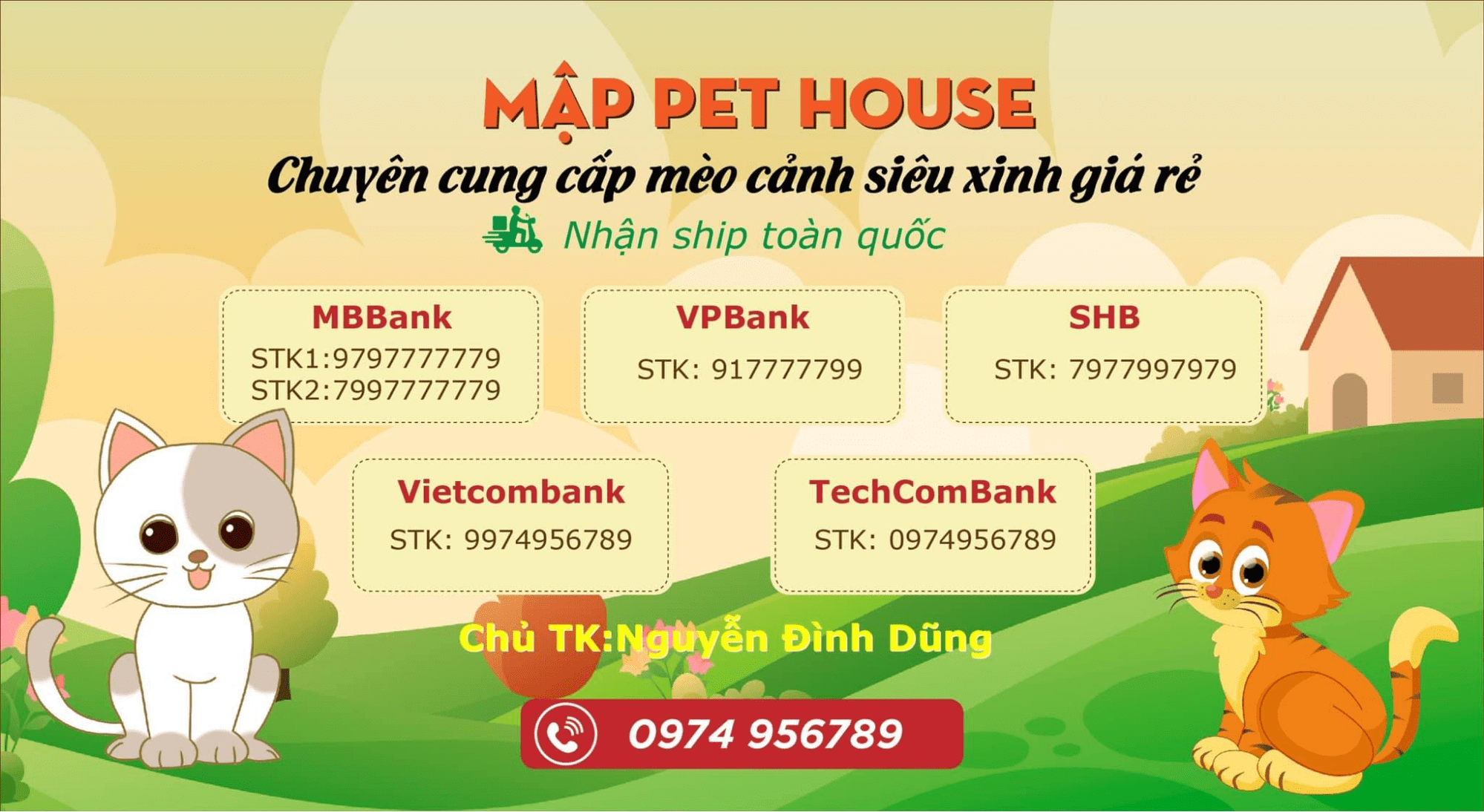 cửa hàng bán mèo ở Hà Nội