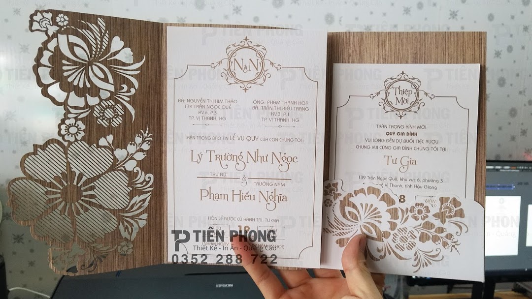 Stampa della carta di nozze di Hanoi