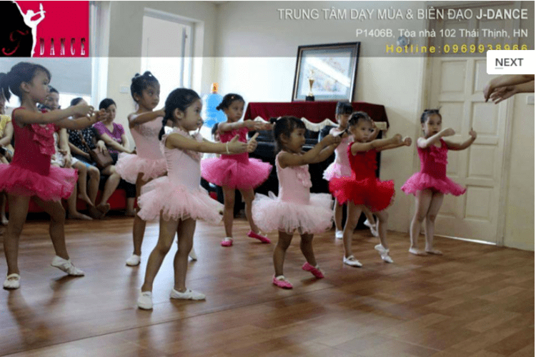 lớp học múa ballet cho bé ở hà nội