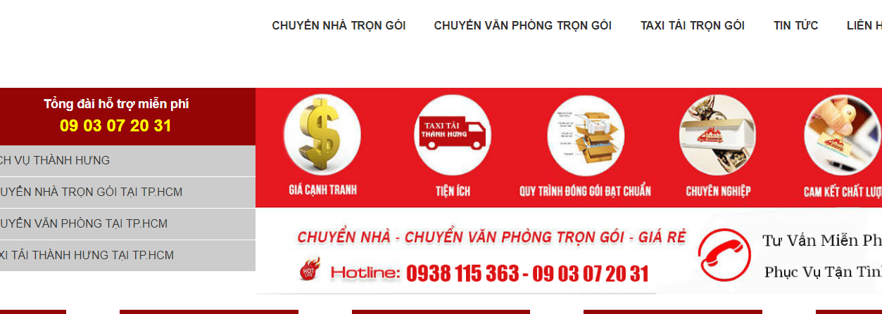 chuyển nhà quận Tân Phú Sài Gòn
