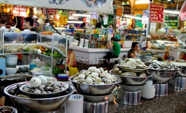 chợ ăn uống Sài Gòn 