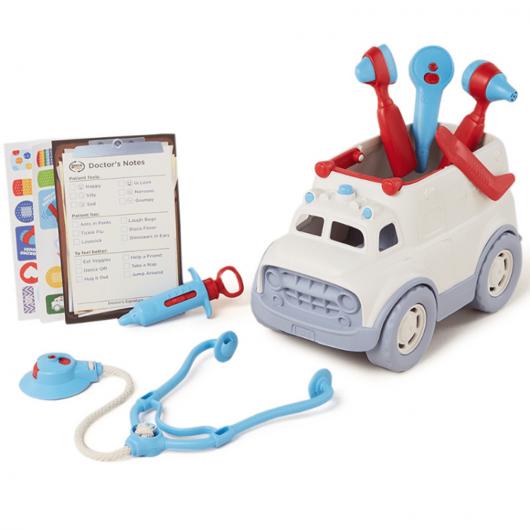 Bộ đồ chơi xe cứu thương & dụng cụ bác sĩ