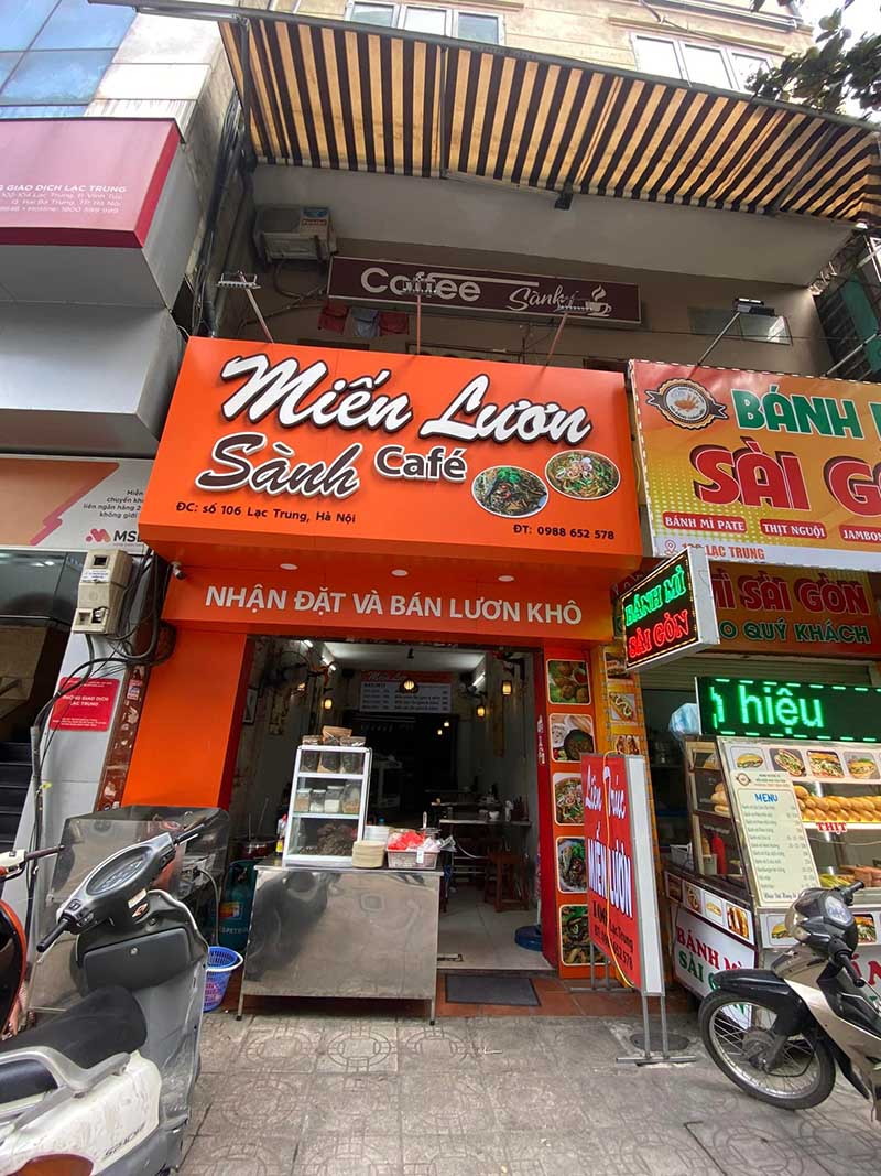 quán miến ngon Hà Nội Miến Lươn Chân Cầm