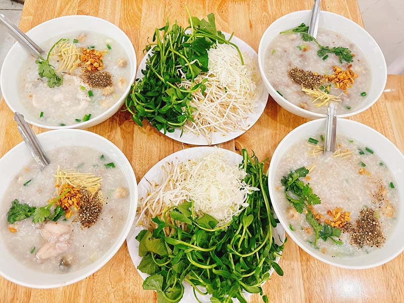 món ăn vặt ngon ở Cần Thơ Cháo Trắng Cháo Đậu A XO