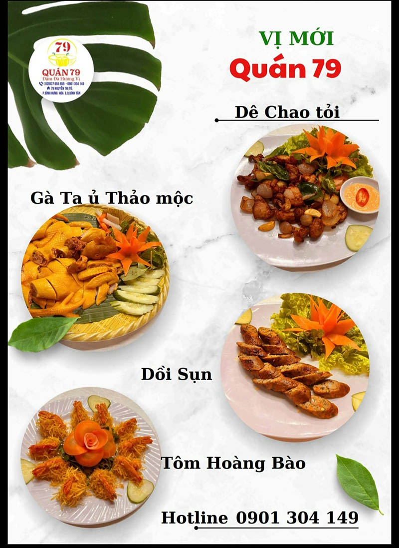 quán ăn gia đình quận 1 Thực đơn của Quán Ăn Gia Đình 79 có những gì?
