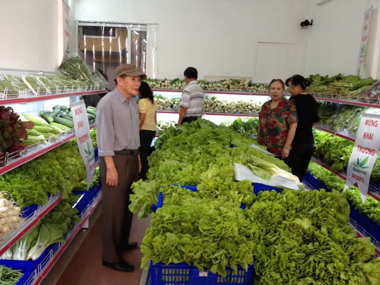 cửa hàng rau hữu cơ ở Hà Nội