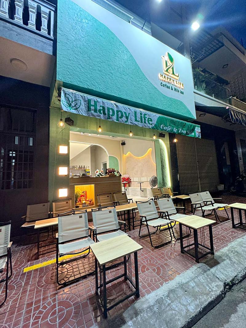 quán trà sữa tại Quy Nhơn Cafe & Trà Sữa Happy Life