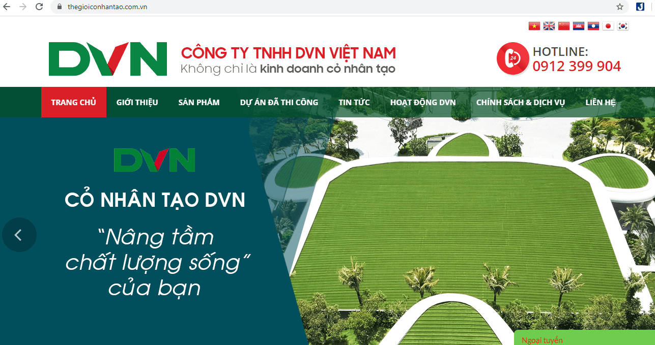 cỏ nhân tạo DVN Việt Nam