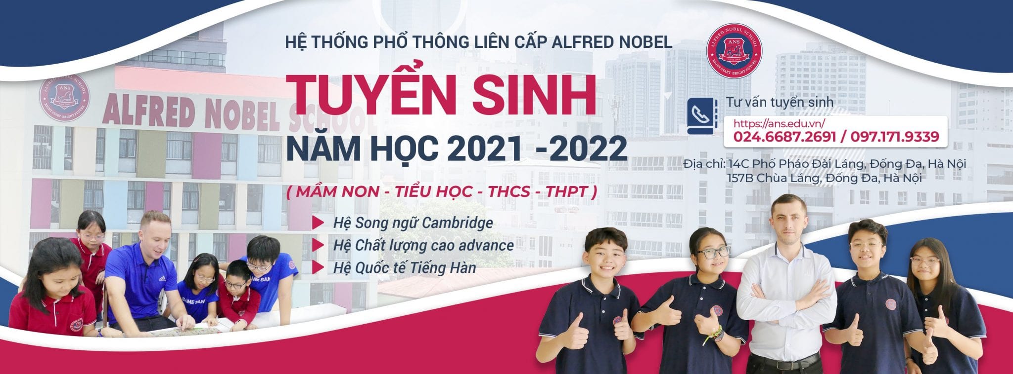  danh sách các trường song ngữ tại Hà Nội