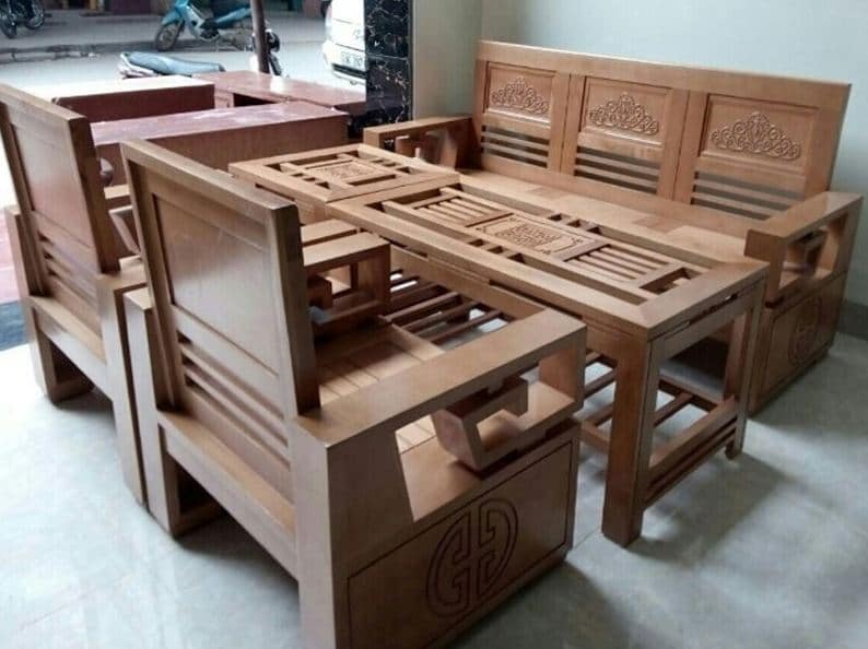 bàn ghế gỗ Buôn Ma Thuột
