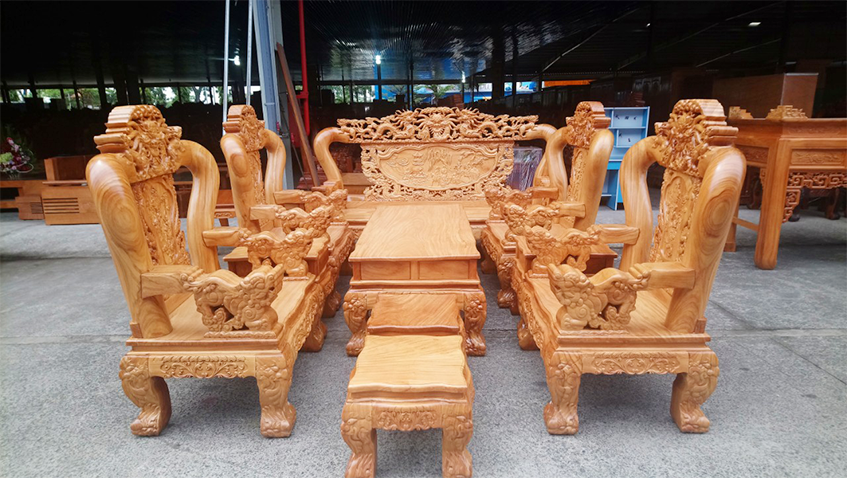 bàn ghế gỗ Biên Hòa