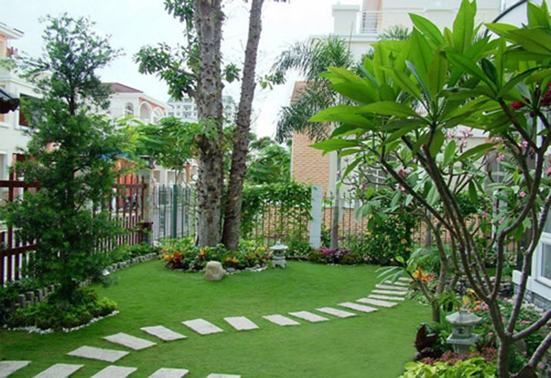 thiết kế sân vườn Huế