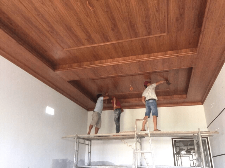 thi công trần nhà