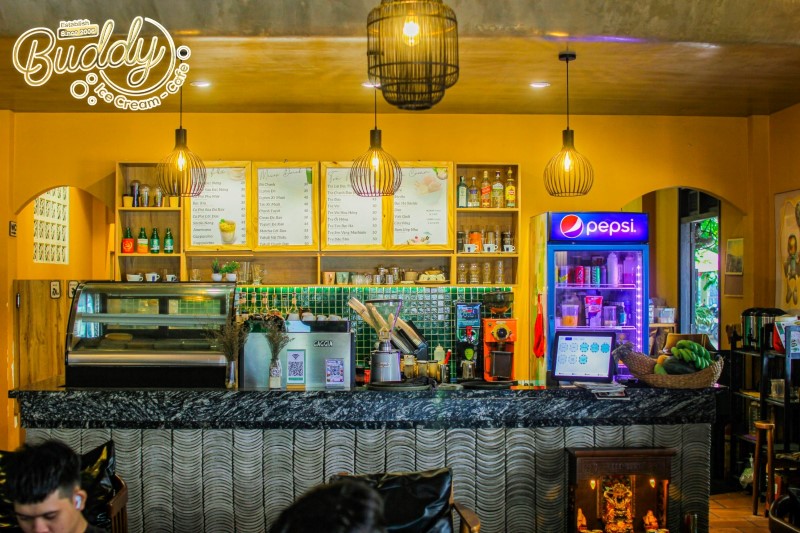 quán cafe Phú Quốc Buddy Ice Cream & Cafe