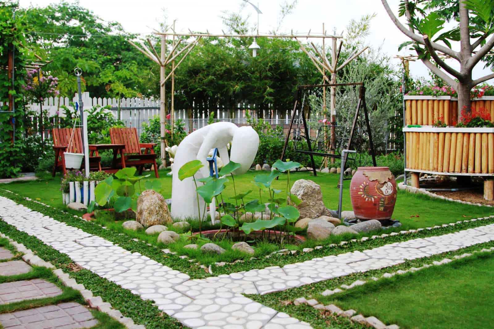 thiết kế sân vườn Quảng Ngãi