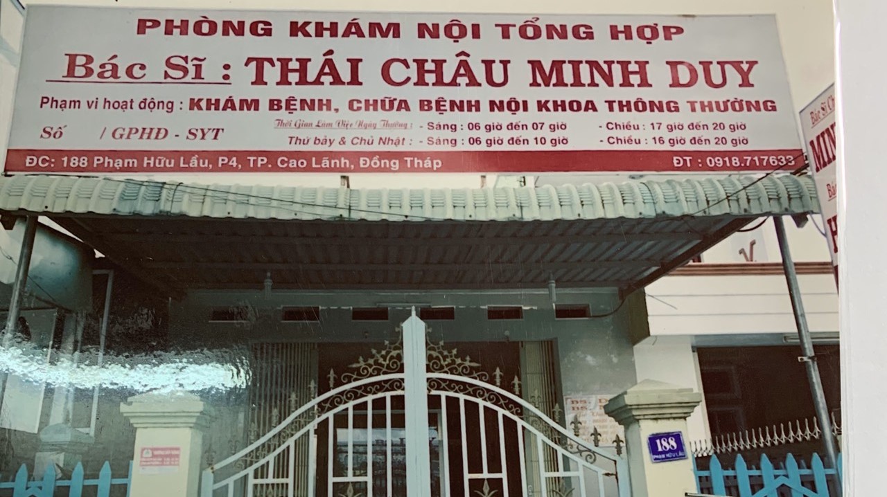 Phòng khám thai ở Cao Lãnh - Phòng khám Bác sĩ CKI. Thái Châu Minh Duy