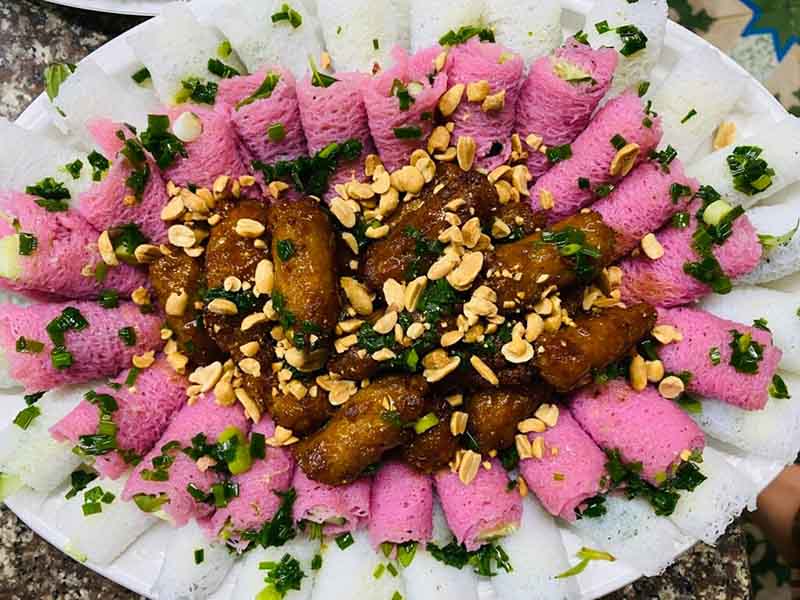 quán ăn chay ở tiền giang Món ăn bắt mắt tại Đồ Chay Chị 10