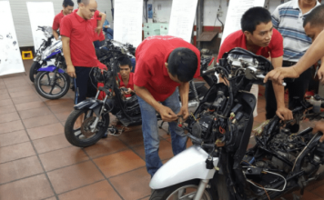 trung tâm dạy nghề sửa xe máy ở Bình Dương