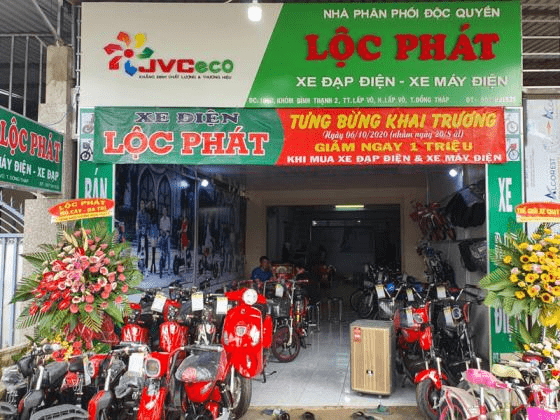 Lộc Phát - Nhà Phân Phối Độc Quyền Xe Điện JVC Đồng Tháp
