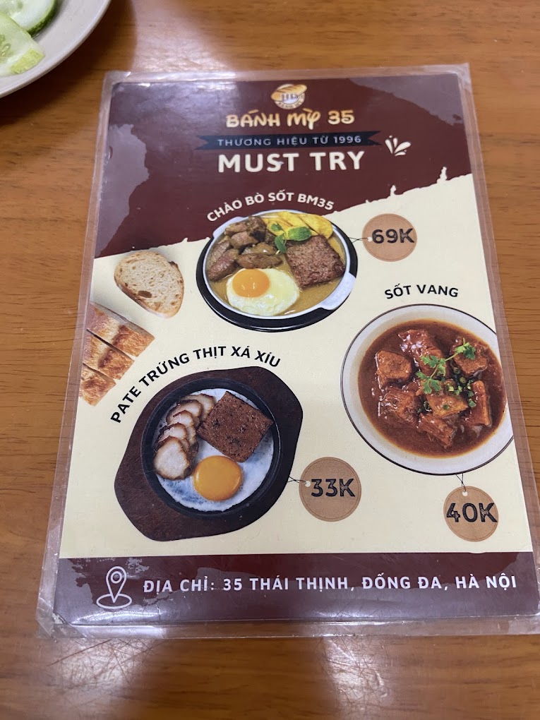 Bánh Mỳ Sốt Vang 35 Thái Thịnh