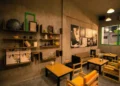thiết kế quán cafe phong cách vintage