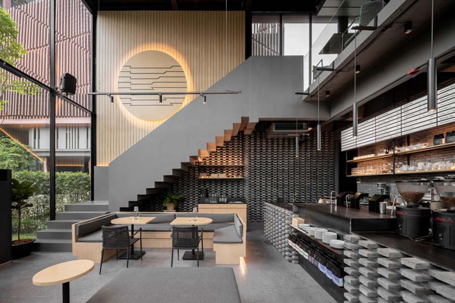 thiết kế quán cafe