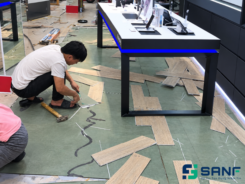 SanF cung cấp và thi công sàn nhựa giả gỗ cho nhiều không gian.